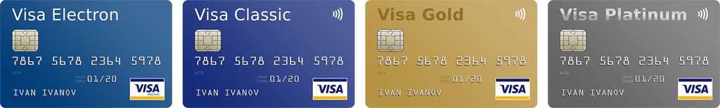 Типы карт Visa